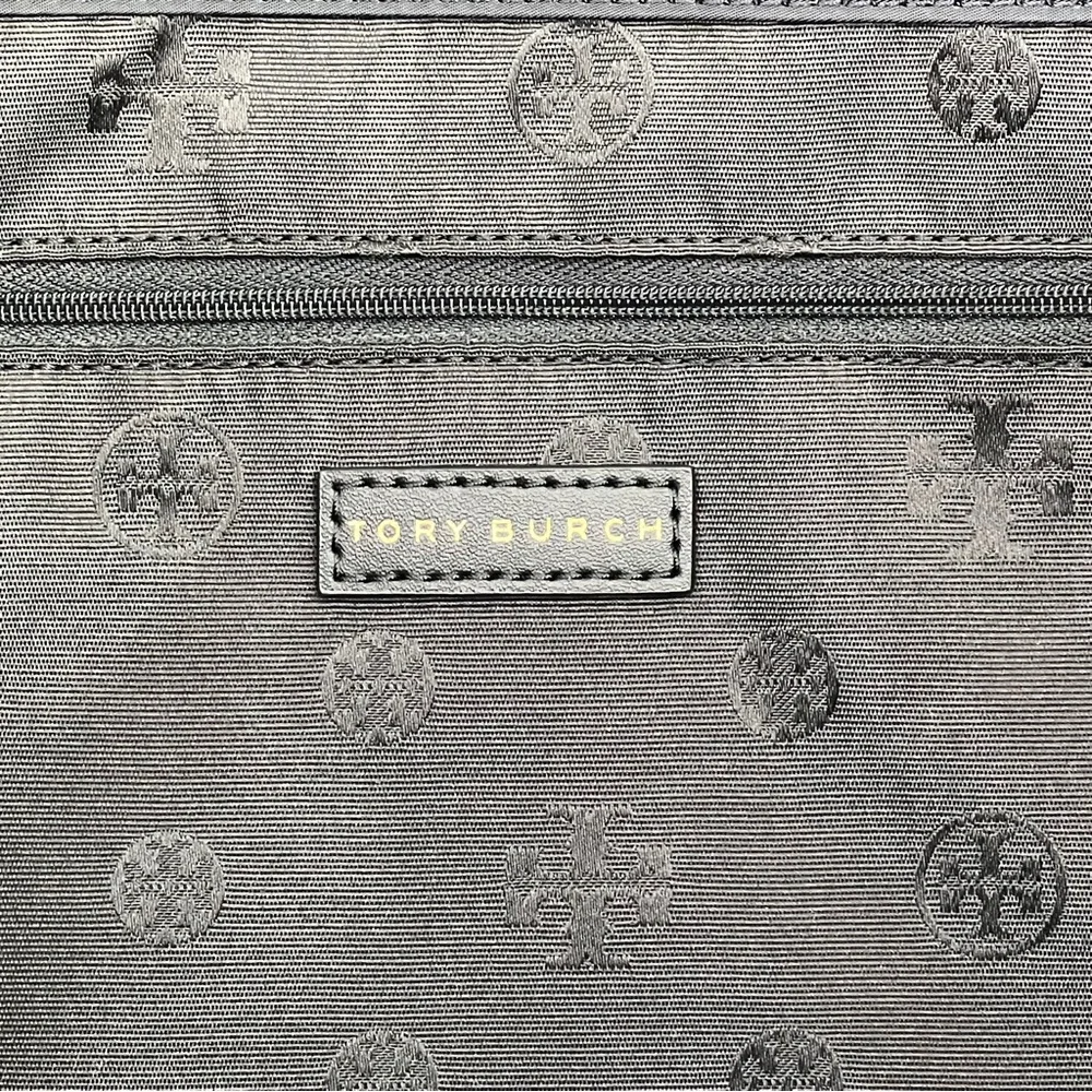 Tory Burch Large Ella Nylon Tote In Black - Picture 8 of 9